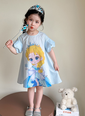 女童生日裙子夏装2026新款儿童夏季连衣裙女宝宝夏天公主裙小女孩