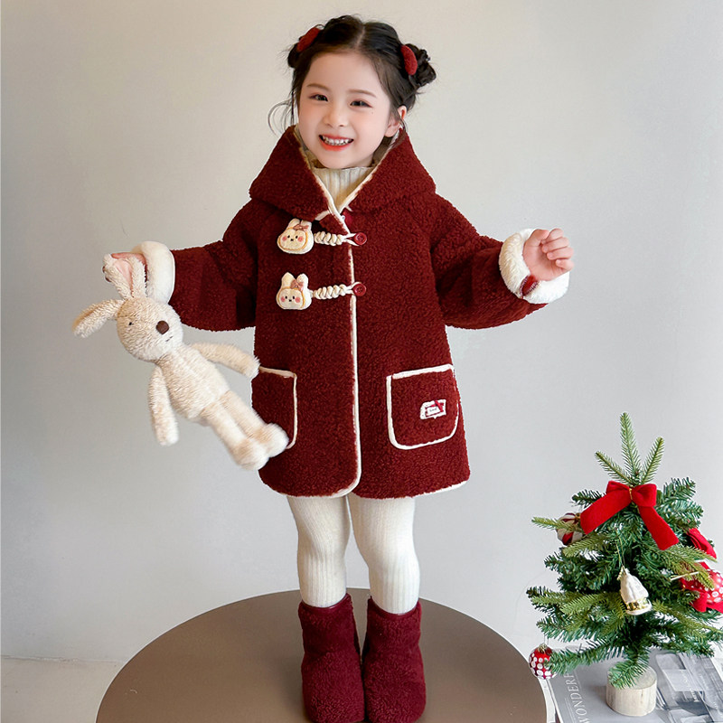 女童加绒外套秋冬季2025新款洋气时髦女宝宝初冬装羊羔绒加厚儿童,童装/婴儿装/亲子装,普通外套,淘宝优惠券,粉丝福利购,淘宝优惠卷