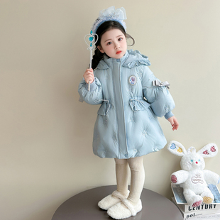 女童羽绒服冬装2025新款洋气儿童秋冬季小女孩加厚女宝宝外套爱莎