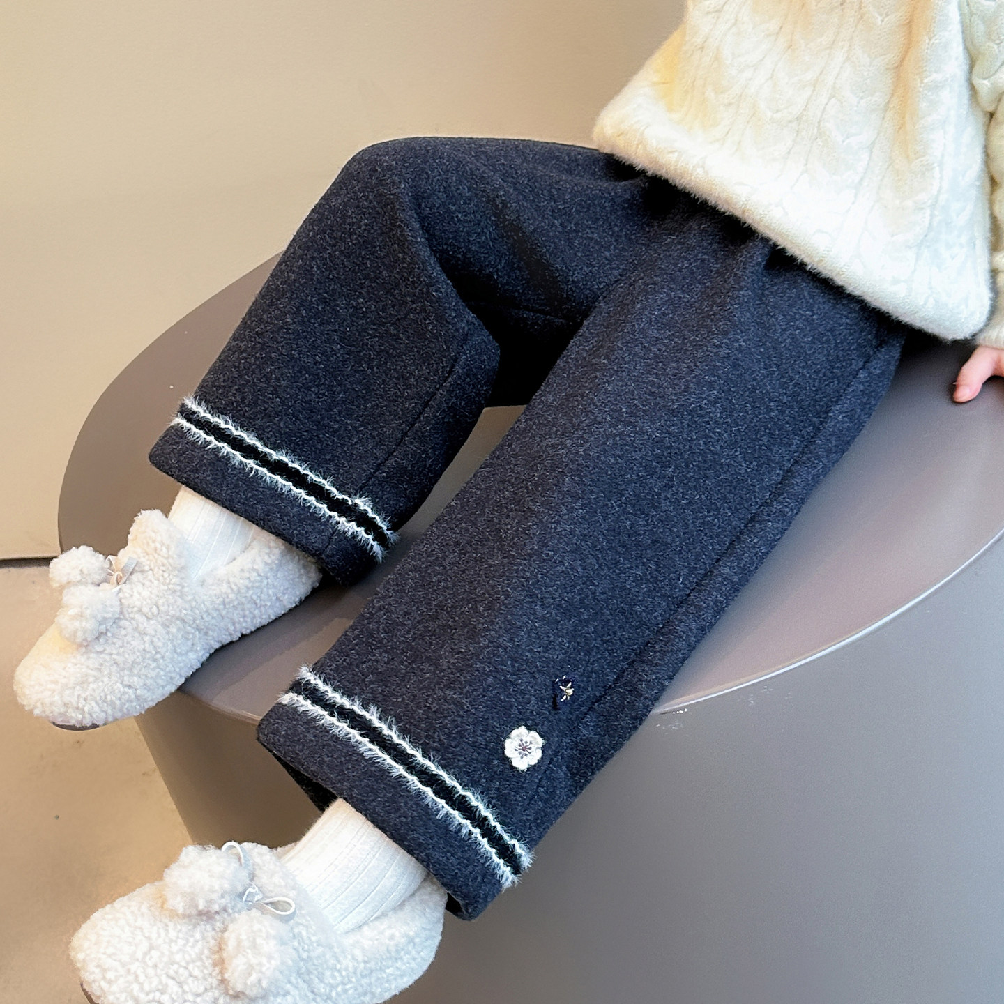 女童裤子秋冬季2025新款儿童加绒一体绒加厚冬装女宝宝加厚直筒裤,童装/婴儿装/亲子装,裤子,淘宝优惠券,粉丝福利购,淘宝优惠卷