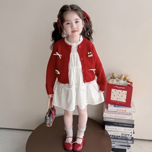 女童春秋款裙子春装2026新款儿童洋气春季连衣裙套装女宝宝公主裙