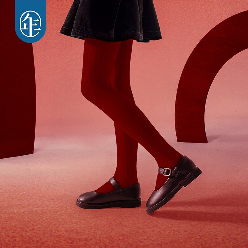 年衣童装女童袜子连体袜冬新款儿童百搭打底加绒保暖袜子