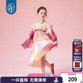 改良汉服新中式 汉服裙女童春秋新款 国风连衣裙中秋 唐装 年衣童装