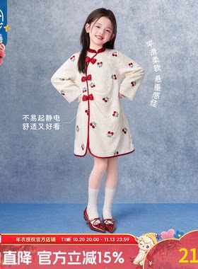 年衣冬季新款女童新中式改良旗袍