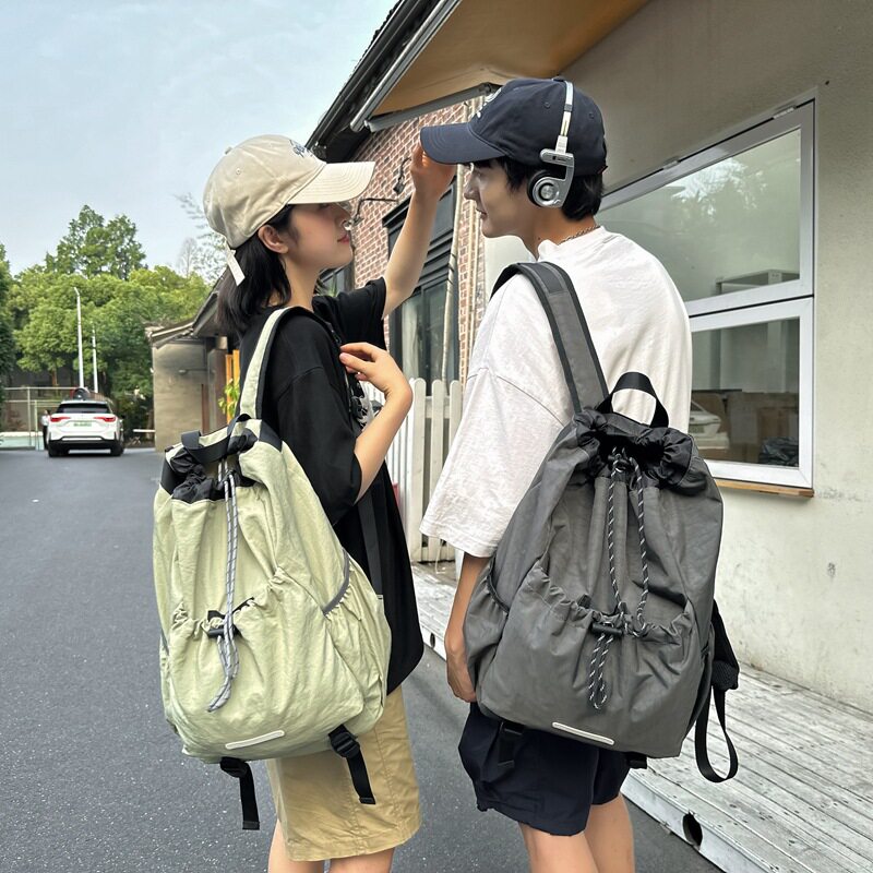 休闲ins高颜值书包女大容量学双肩背包