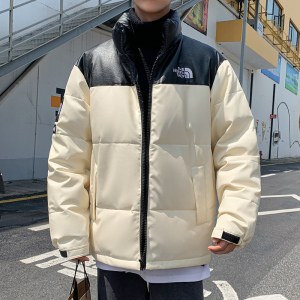 2022冬季外套短羽绒服暖白鸭绒男装潮牌皮面DS-B247-MY21-P145图片