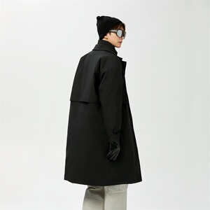 冬季标90白鸭绒连帽长款羽绒服情侣款潮 带B247-26-9-p225图片