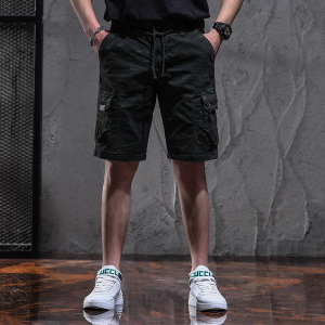 2021夏季新款工装短裤宽松酷痞帅显瘦潮男9383-P65（控价低98图片