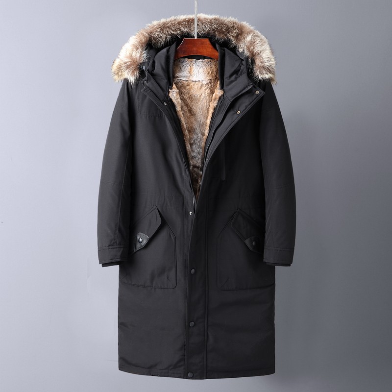 2021电商B247冬季新款商务休闲羽绒服大毛领派克服男士1912-P1950,男装羽绒服,电商B247