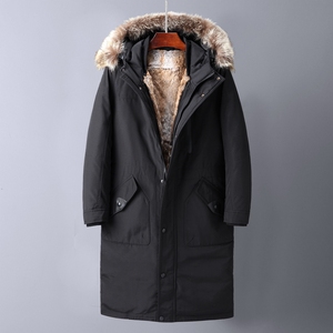 2021电商B247冬季新款商务休闲羽绒服大毛领派克服男士1912-P1950图片