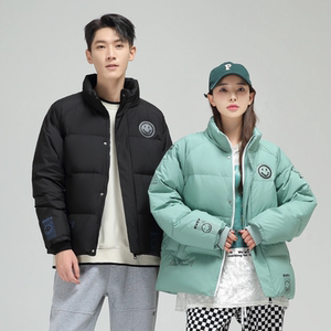 冬季保暖标白鸭绒连帽外套羽绒服情侣款 笑脸款B247-239-p125图片