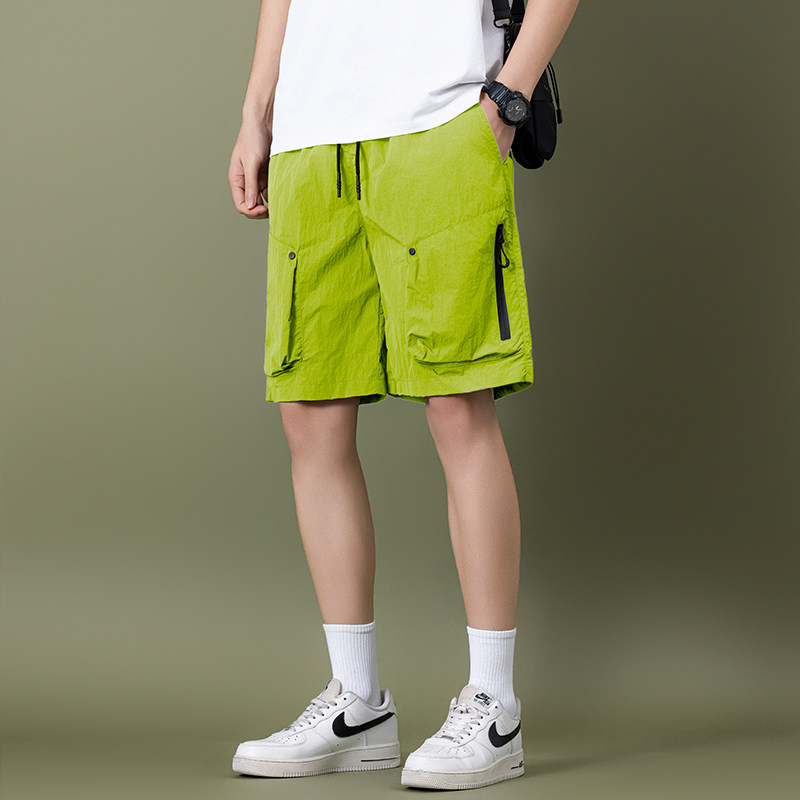 美式高街潮牌男女同款宽松休闲百搭纯色休闲短裤潮B247-K745-p39,男装牛仔裤,电商B247