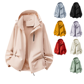 春款 P63 689 户外运动防风防水冲锋连帽夹克日常休闲情侣款 B247