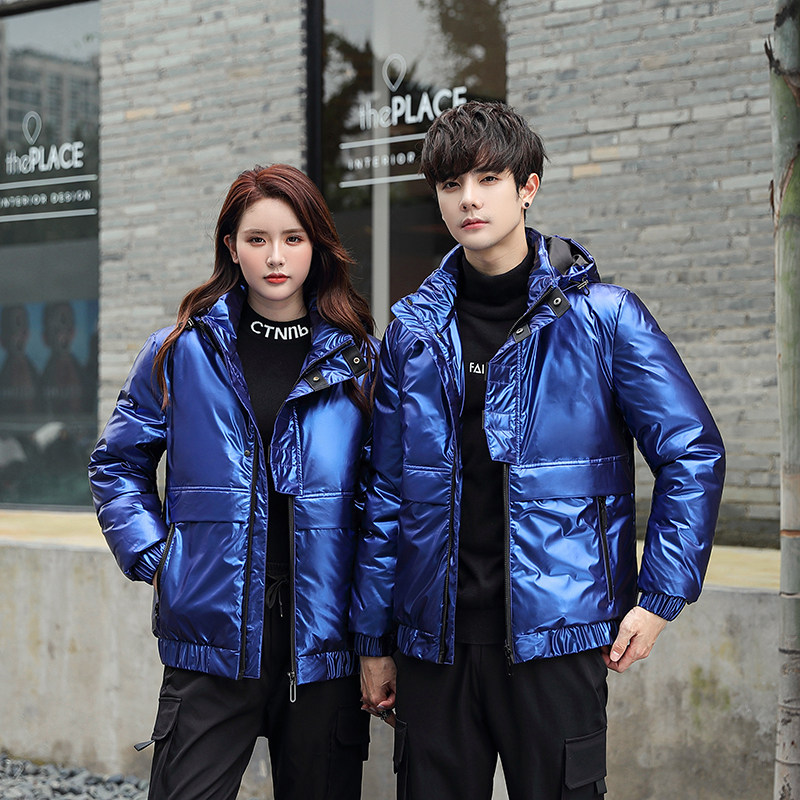 2020电商B247冬季新款短款外套韩版加厚亮面羽绒服户外男869-P200，男装羽绒服，电商B247