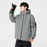 冬季暖标防风防寒白鸭绒连帽外套羽绒服情侣款B247-5333-p305，男装羽绒服，电商B247