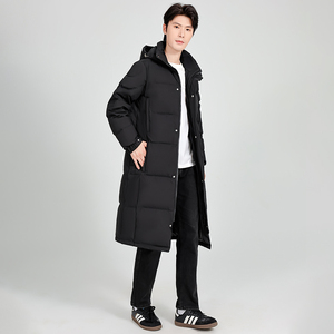 冬季标90白鸭绒连帽外套长款绒服情侣款 带B247-052-p265图片