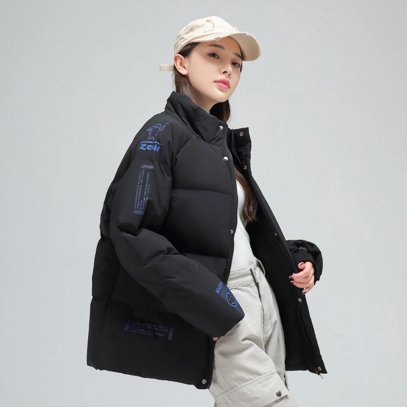 冬季保暖标白鸭绒连帽外套羽绒服情侣款笑脸款B247-239-p125,男装羽绒服,电商B247