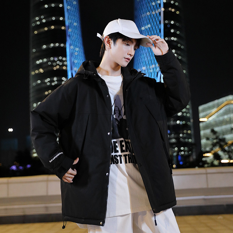冬季防风保暖连帽棉服白鸭绒外套羽绒服男女同款B247-2582-p130,男装羽绒服,电商B247