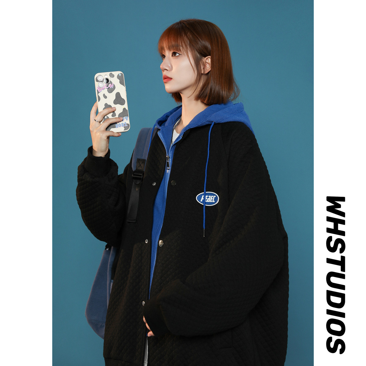 22年冬季新款ins风潮宽松长袖连帽外套加厚加DS-B247-F324-P125，男装夹克，电商B247