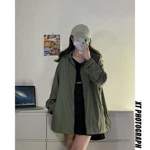 23春夏新款内有口袋 带 50+荧光防晒衣DS-B247-F72-P75图片