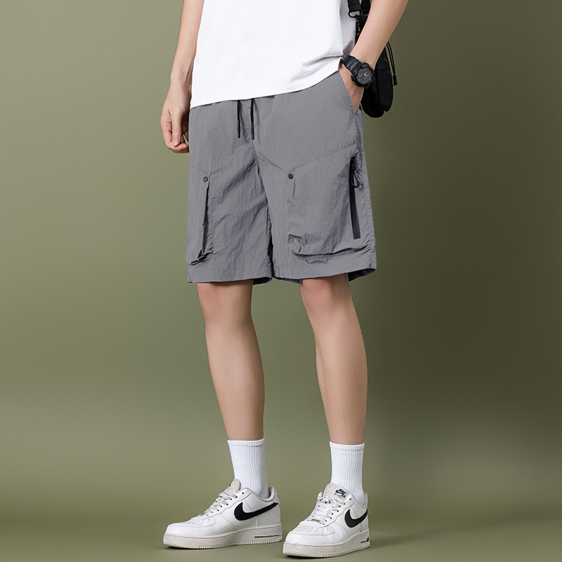 美式高街潮牌男女同款宽松休闲百搭纯色休闲短裤潮B247-K745-p39,男装牛仔裤,电商B247