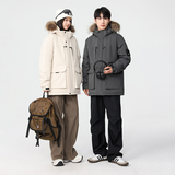 冬季保暖标白鸭绒大毛领连帽外套羽绒服情侣款B247-5355-p385，男装羽绒服，电商B247