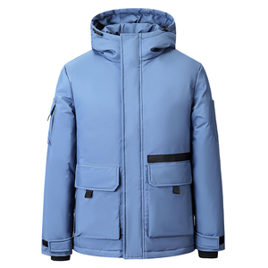 2021电商B247羽绒服短款加厚连帽外套户外情侣款工装MY58-P90图片
