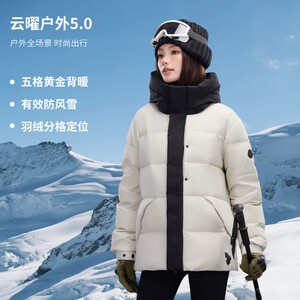 冬季暖标90白鸭绒连帽外套羽绒服情侣款 带B247-L19-p240图片