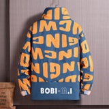 2022冬季新款字母涂鸦加厚青少年羽绒服男装潮DS-B247-9318-P125，男装羽绒服，电商B247
