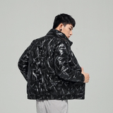 2022新款冬季潮纯色亮面立领羽绒服外套男装DS-B247-2127-P110，男装羽绒服，电商B247