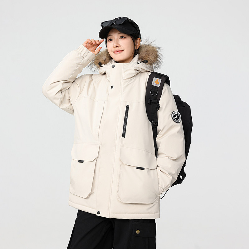冬季暖标防风防寒白鸭绒连帽外套羽绒服情侣款B247-5299-p375,男装羽绒服,电商B247