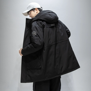 2022冬季新款男中长款羽绒服保暖抗寒外套DS-B247-2129-P190图片