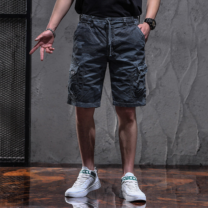 2021夏季新款工装短裤男痞帅青年休闲迷彩9383-P65（控价低98,男装休闲裤,电商B247