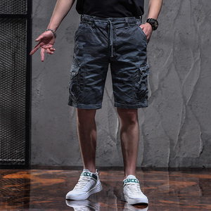 2021夏季新款工装短裤男痞帅青年休闲迷彩9383-P65（控价低98