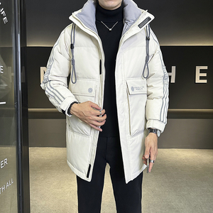 冬季新款新标潮牌白鸭绒外套羽绒服男女同款B247-68117-P258图片