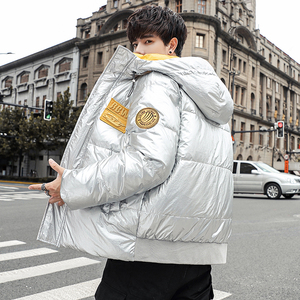 2022冬季新款连帽羽绒服加厚抗寒亮面外套男装DS-B247-Y77-P170图片
