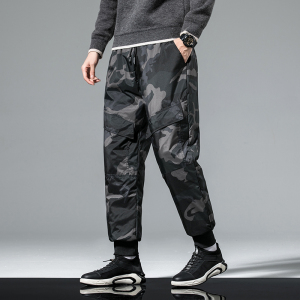 2021电商B247冬季束脚学生 青少年灰鸭绒羽绒裤保暖抗寒20-6-P110,男装棉裤,电商B247