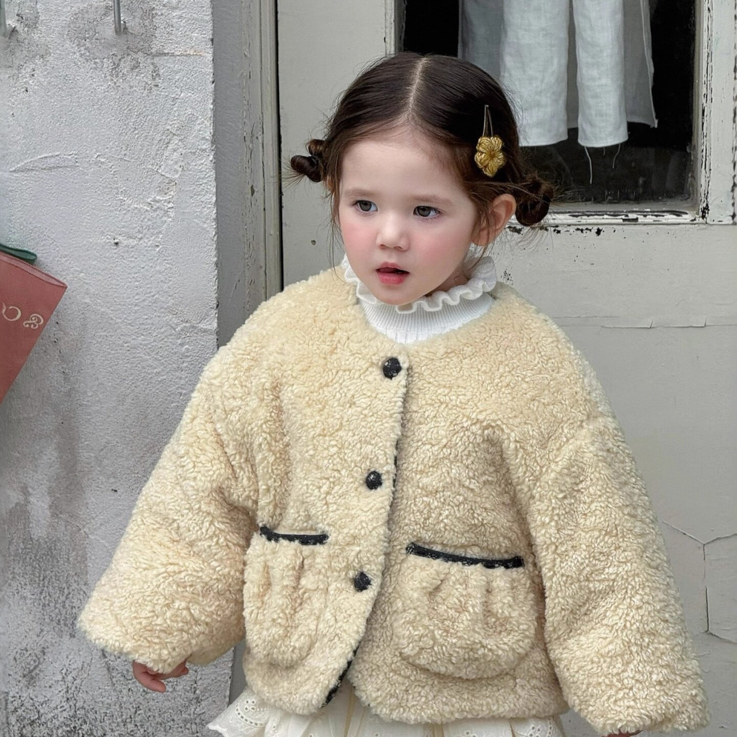 25深秋加厚棉衣外套黄色