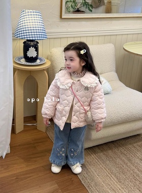 档口童装Opolala深秋冬25年新款上新加厚现货牛仔裤77099蓝色特卖