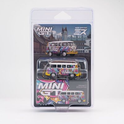 现货 MINIGT 1:64 #1191挂卡 大众Volkswagen T1合金车模静态摆件