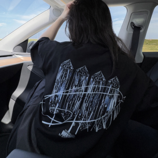 短袖 新款 T恤设计感潮牌ins男女 高街钻石字母印花2025夏季 DYXY美式