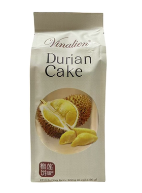 越南原装进口越南维纳莲榴莲饼300g含6个饼新鲜榴莲肉制作Pia