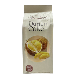 越南原装进口越南维纳莲榴莲饼300g含6个饼新鲜榴莲肉制作Pia