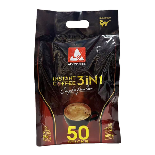 越南原装ALY COFFEE艾莱三合一速溶咖啡850g含50条盒装306克