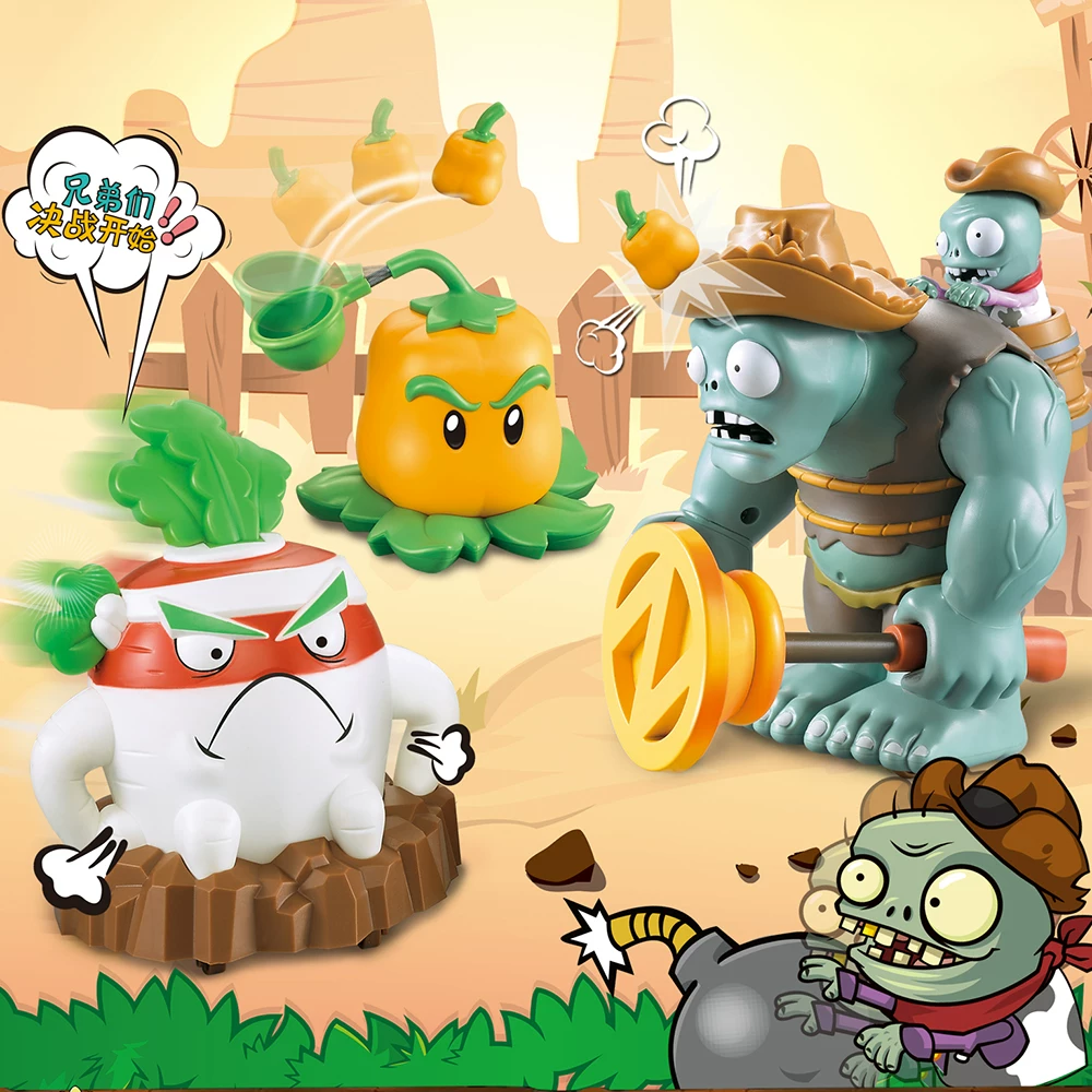Plants vs. Zombies, игрушка, набор, новая коллекция, 2 набора, подарок на день рождения