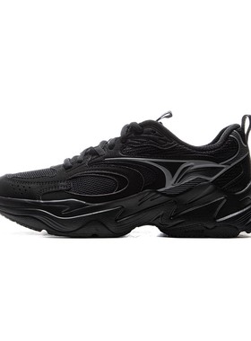 李宁女子老爹鞋冬季新款潮流百搭透气舒适运动休闲鞋AGCU546-B品