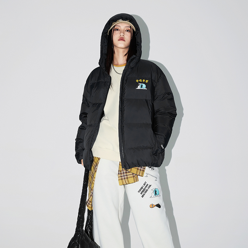 LI-NING/李宁保暖连帽短款