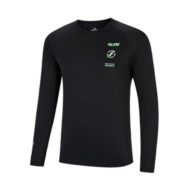 361度秋季男款跑步系列时尚透气简约修身圆领长T恤652432103-,运动服/休闲服装,运动T恤,淘宝优惠券,粉丝福利购,淘宝优惠卷