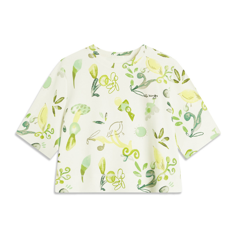 李宁女夏季新品短袖T恤运动生活潮流休闲短款圆领上衣AHSU334-B品,运动服/休闲服装,运动T恤,淘宝优惠券,粉丝福利购,淘宝优惠卷