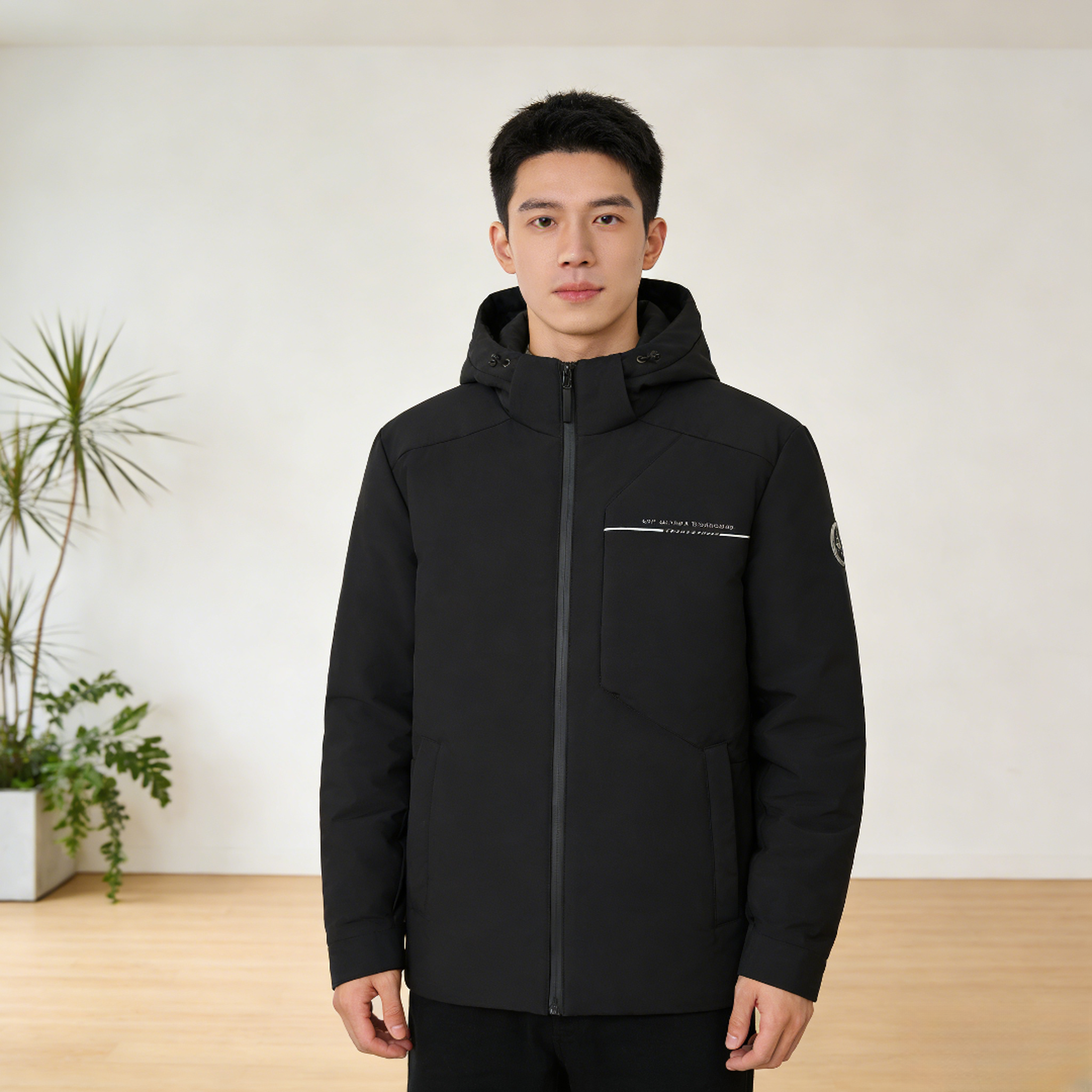 361&deg;男运动羽绒服男款跑步修身羽绒服时尚休闲百搭短款552444314